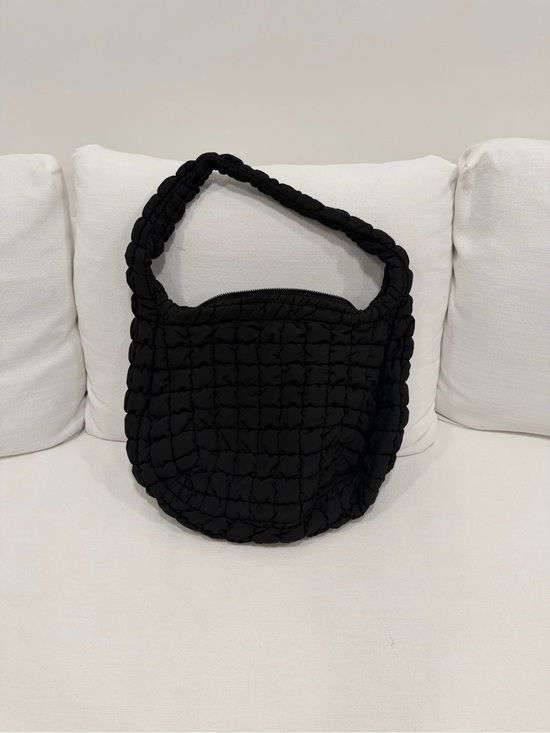 COS Handbags - COS Black Quilted Shoulder Bag with Braided Strap